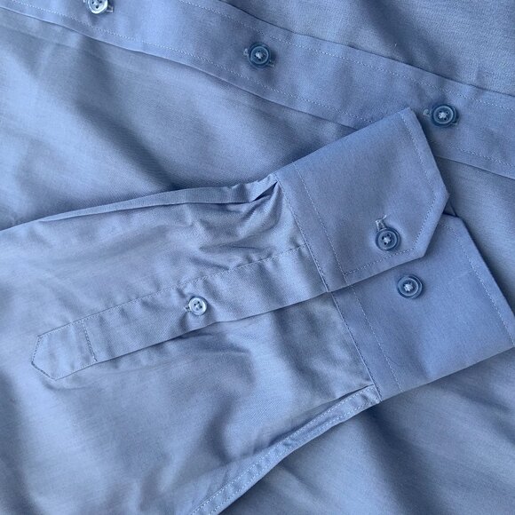 Designer Blue Givenchy Button up Button Down Collared Shirt - Picture 5 of 6